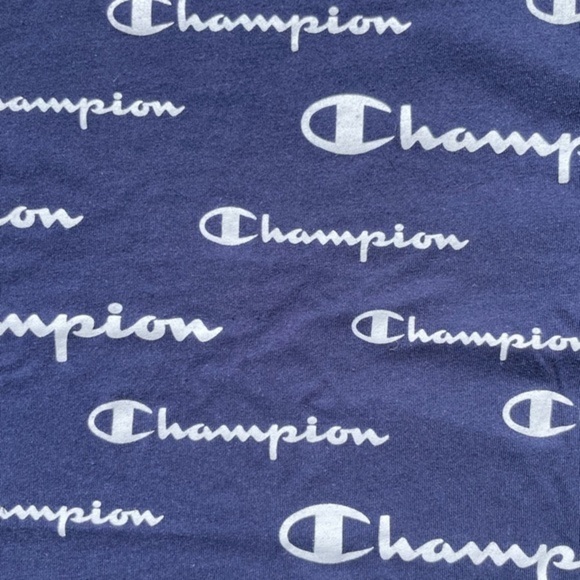 Champions Navy Logo Crop Top - Picture 6 of 13